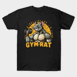 Muscled Gym Rat Motivation meme mascot T-Shirt